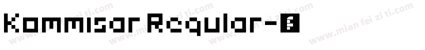Kommisar Regular字体转换